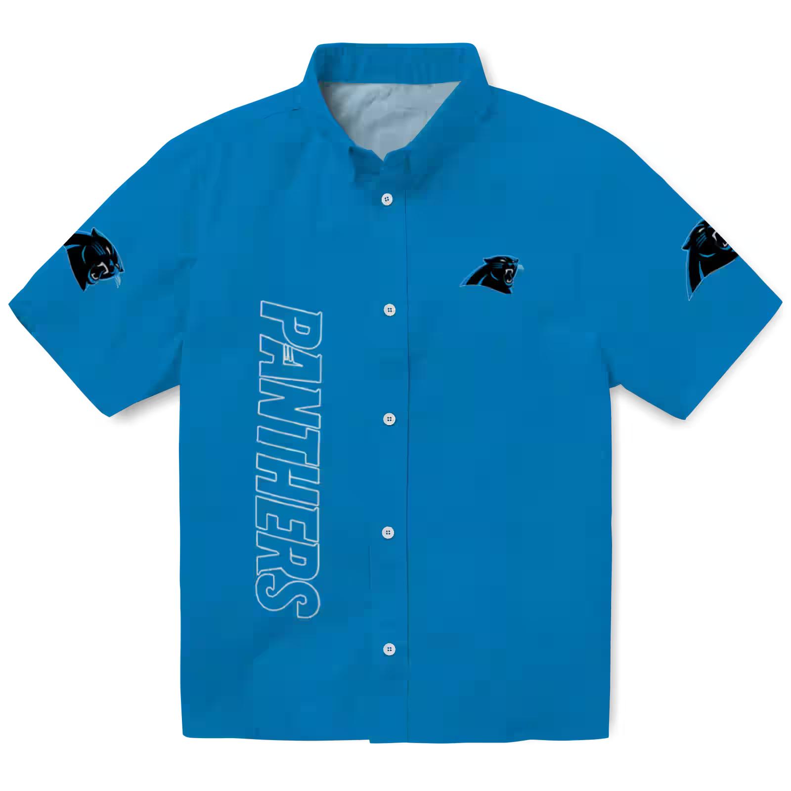 Carolina Panthers Stuart Minion Blue Hawaiian Shirt