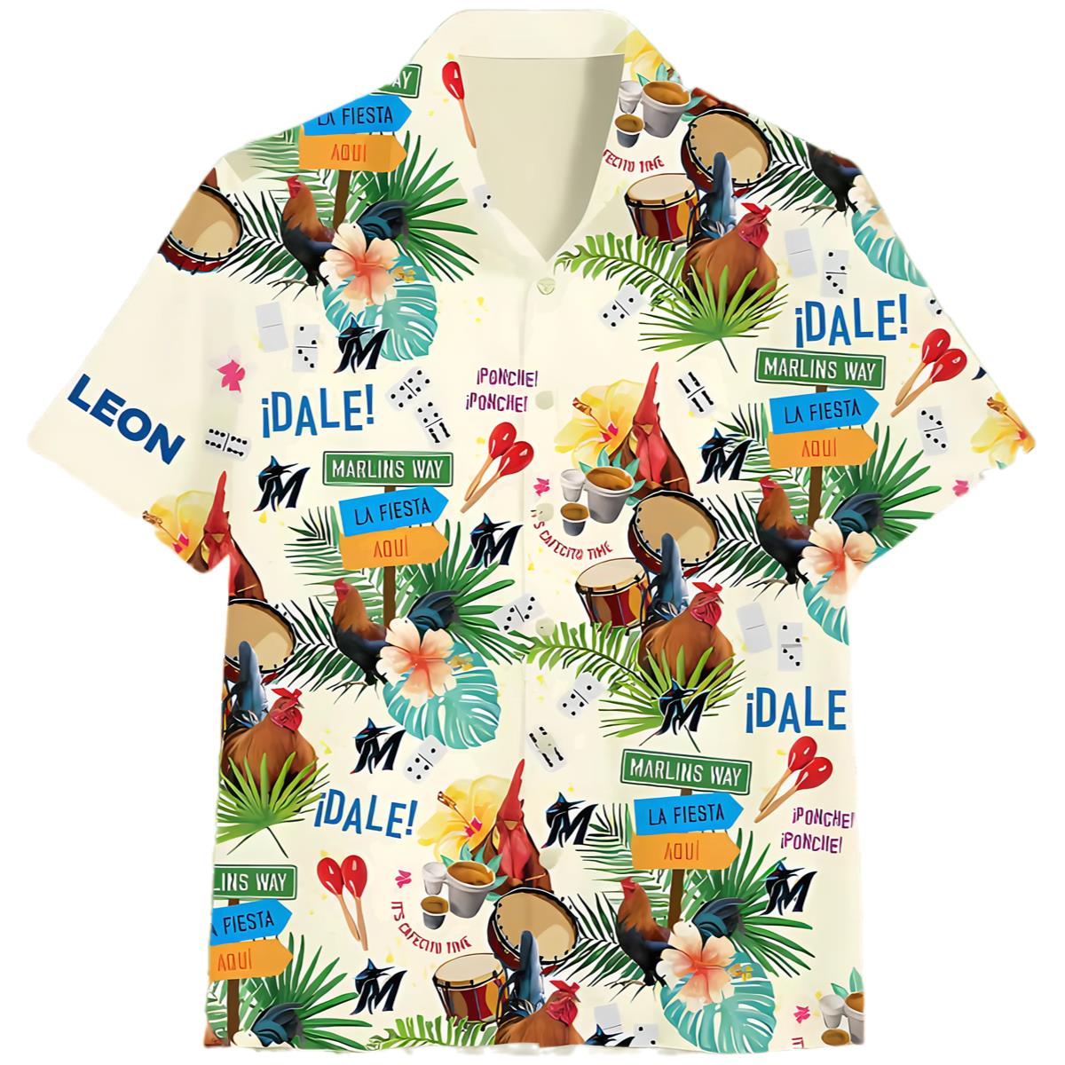2024 Marlins Billy's Birthday Hawaiian Shirt Giveaway