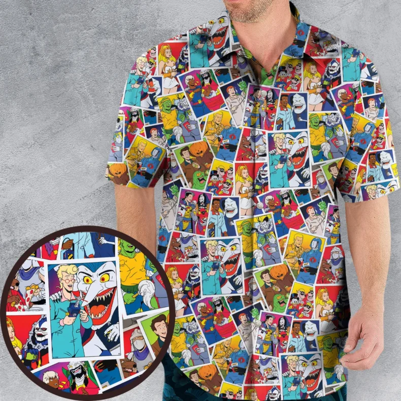 80s Cartoon Duo Hawaiian Shirt
