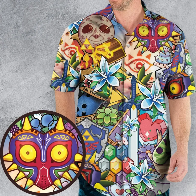 A Majora's Mask The Legend of Zelda Hawaiian Shirt
