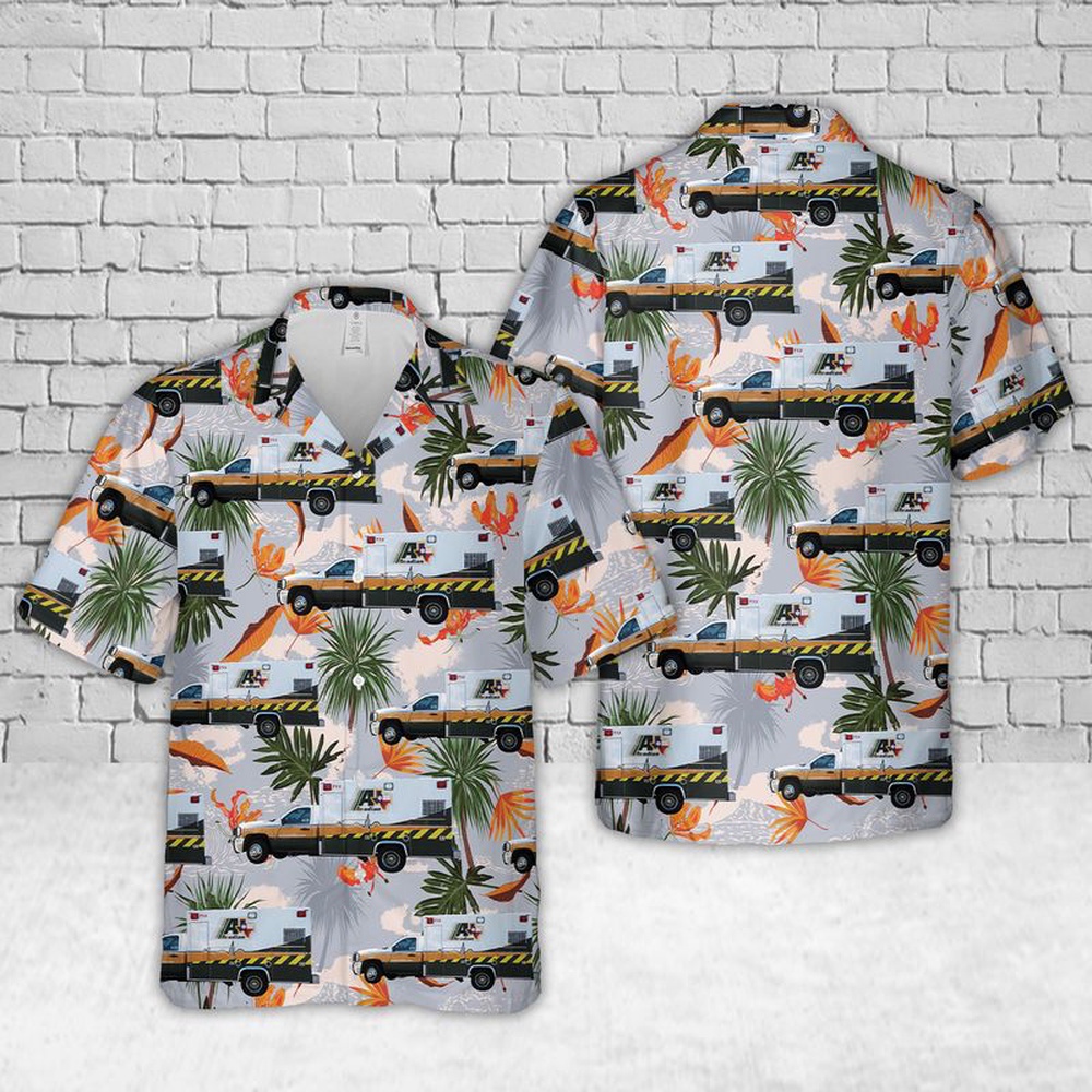Acadian Ambulance Bastrop County Texas Hawaiian Shirt, Texas Hawaii Shirt, Texas Shirt