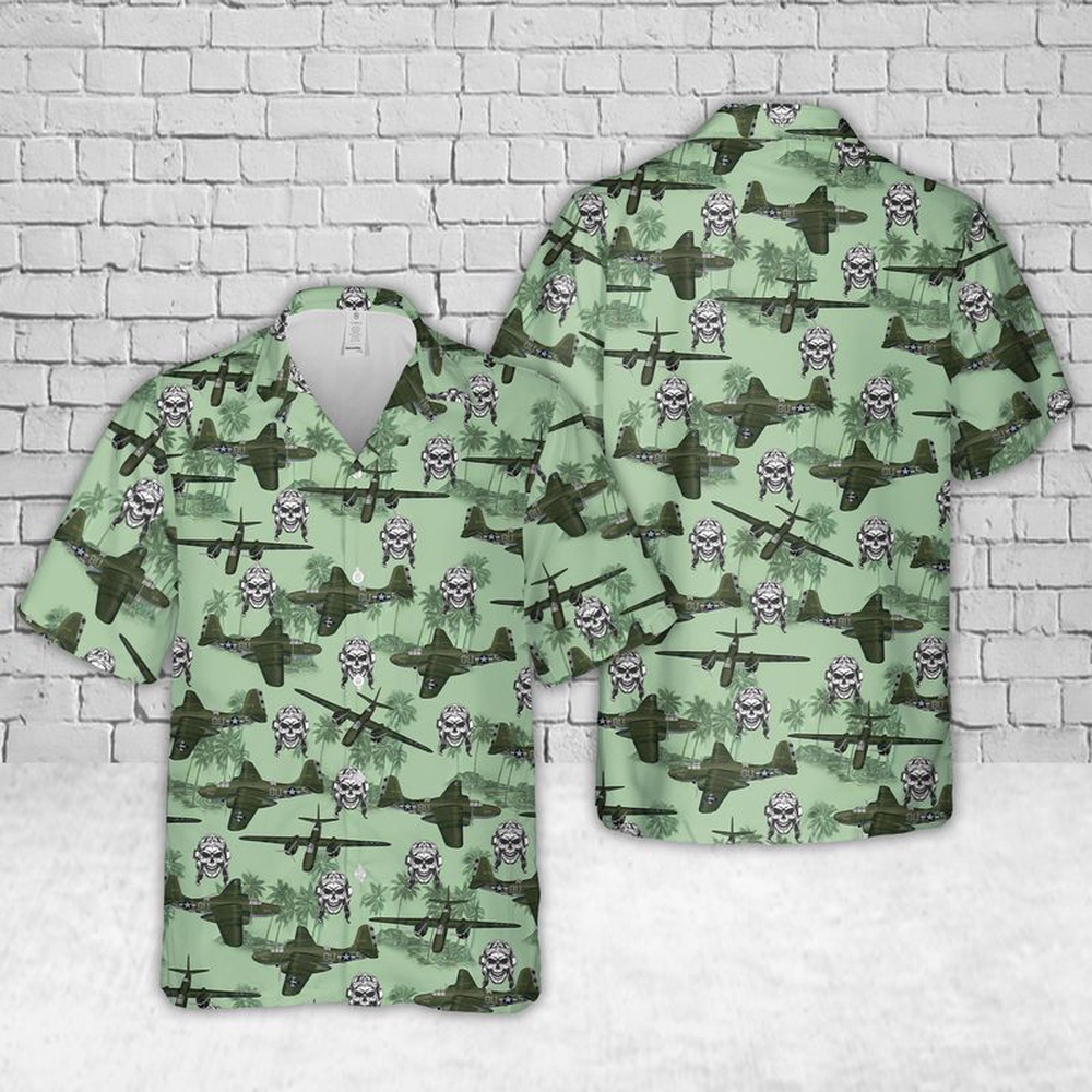 Air Force Aloha Shirt, Douglas A-20G Havoc US Air Force Hawaiian Shirt