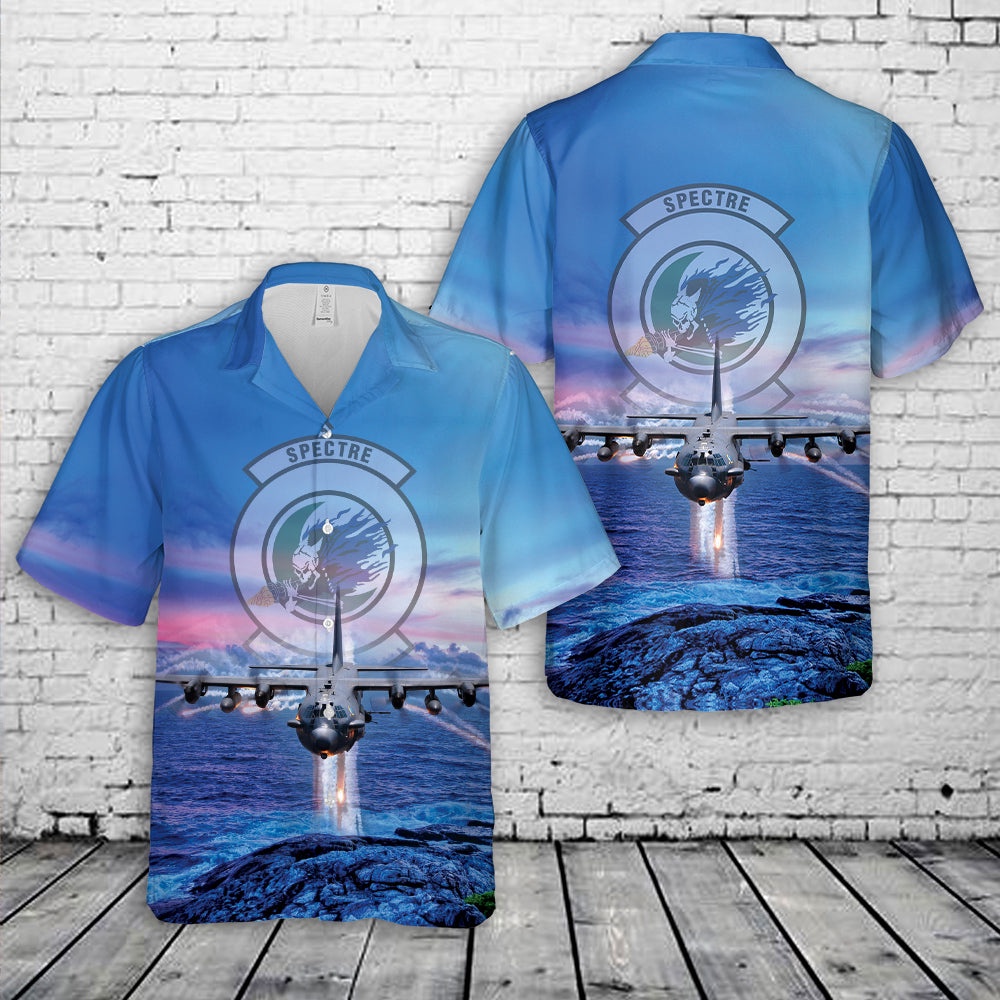 Air Force Aloha Shirt, US Air Force 16th Special Operations Squadron AC-130 Hawaiian Shirt