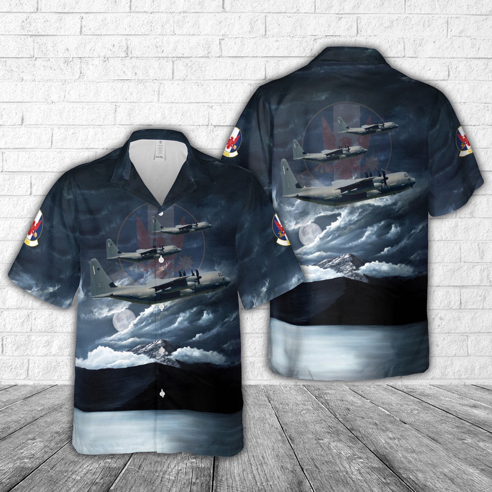 Air Force Aloha Shirt, US Air Force 1st Special Operations Squadron MC-130J Commando II Hawaiian Shirt