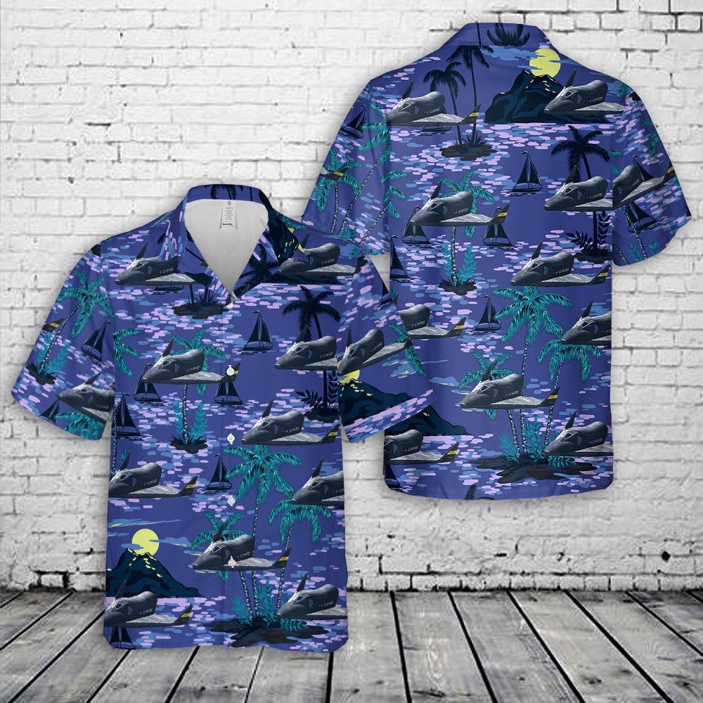 Air Force Aloha Shirt, US Air Force Boeing X-20 Dyna-Soar Hawaiian Shirt