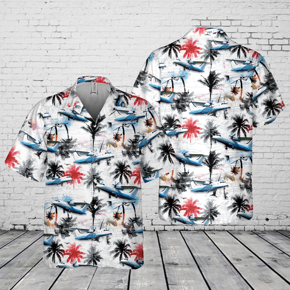 Air Force Aloha Shirt, US Air Force C-146A Wolfhound Pocket Hawaiian Shirt