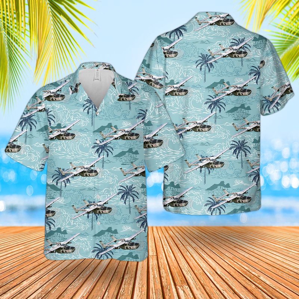 Air Force Aloha Shirt, US Air Force Cessna O-2A Skymaster Oscar Deuce Hawaiian Shirt