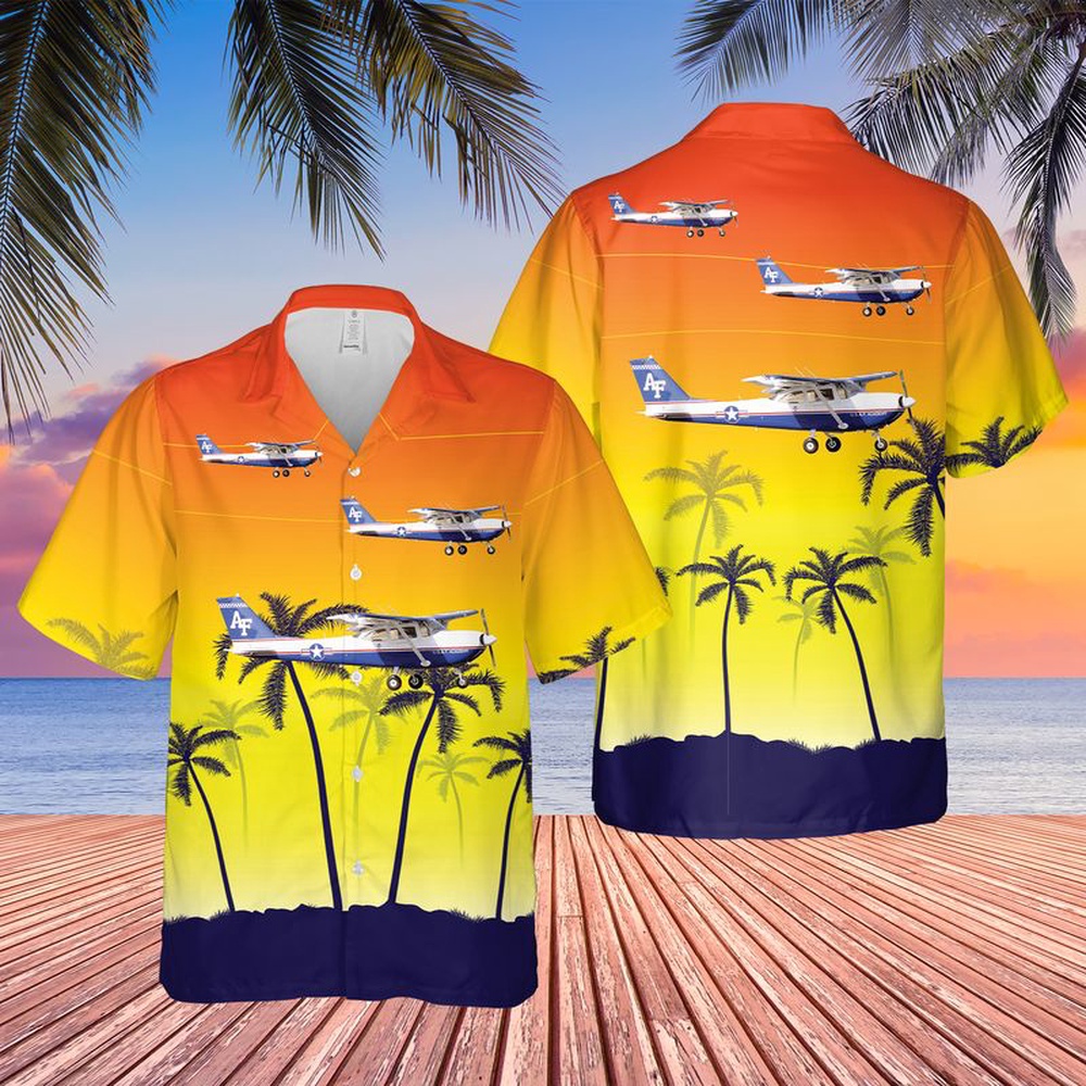 Air Force Aloha Shirt, US Air Force Cessna T-41 Mescalero Hawaiian Shirt