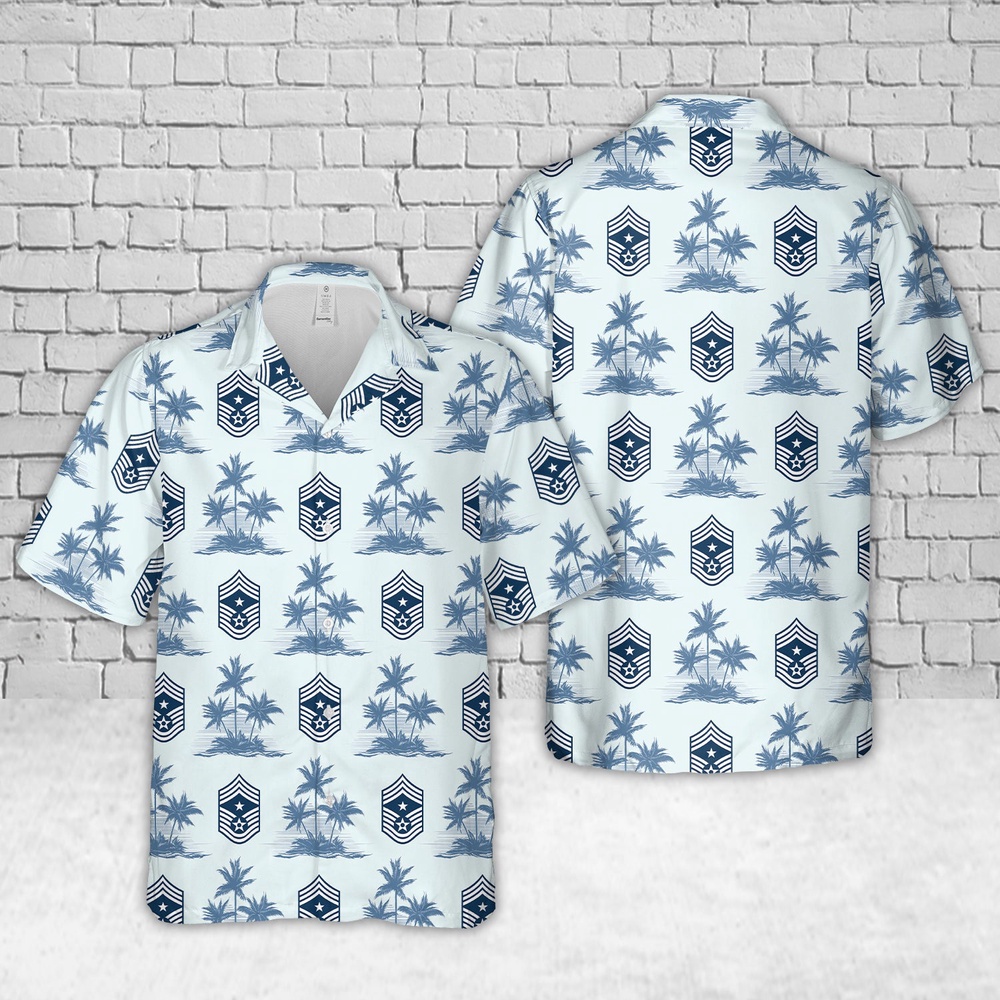Air Force Aloha Shirt, US Air Force Command Chief Master Sergeant Hawaiian Shirt