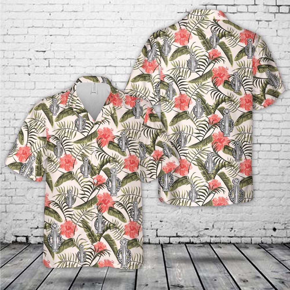 Air Force Aloha Shirt, US Air Force Command Missile Operations badge Hawaiian Shirt