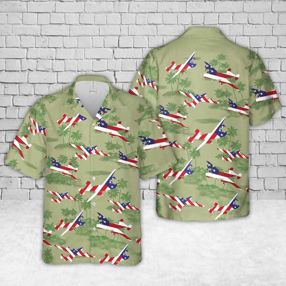 Air Force Aloha Shirt, US Air Force Consolidated B-24 Liberator In WW2 Hawaiian Shirt