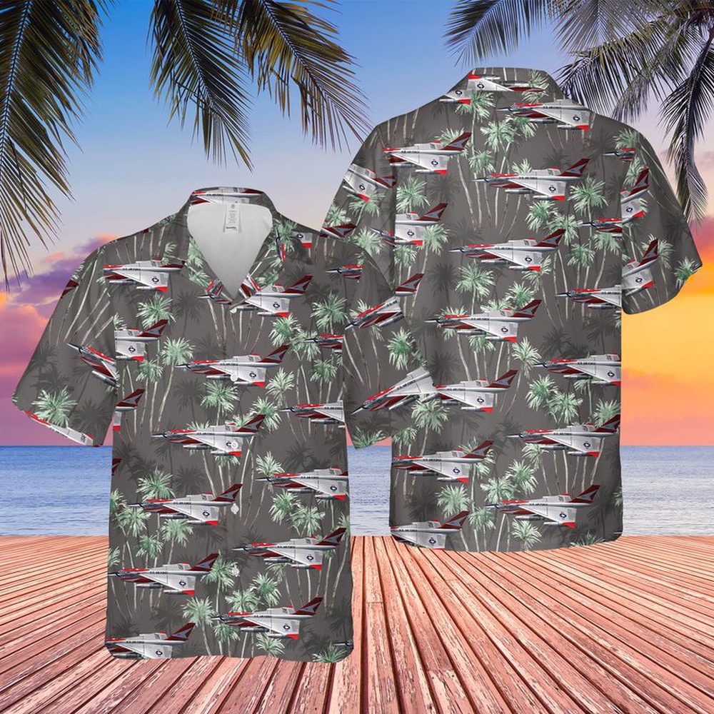 Air Force Aloha Shirt, US Air Force Convair YB-58A-1-CF Hustler Hawaiian Shirt