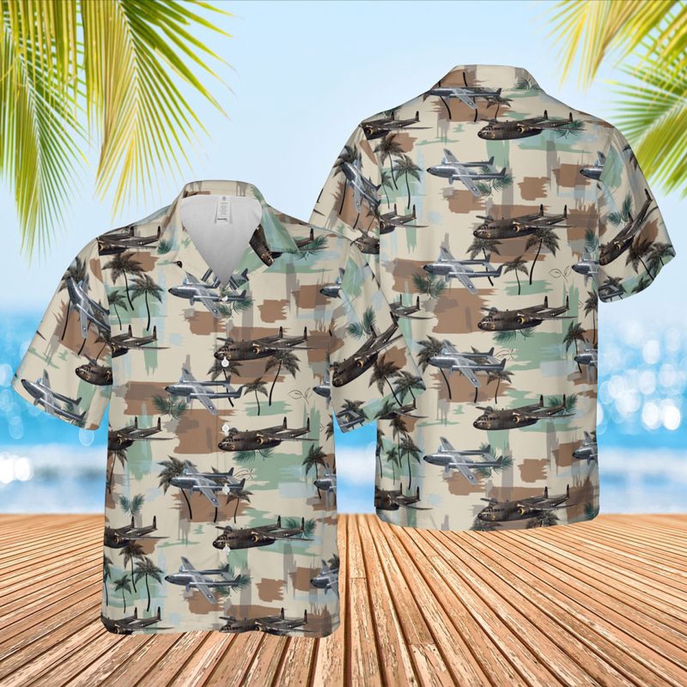 Air Force Aloha Shirt, US Air Force Fairchild AC-119 Hawaiian Shirt