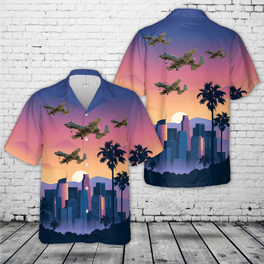 Air Force Aloha Shirt, US Air Force Fairchild OA-10A Thunderbolt II Hawaiian Shirt