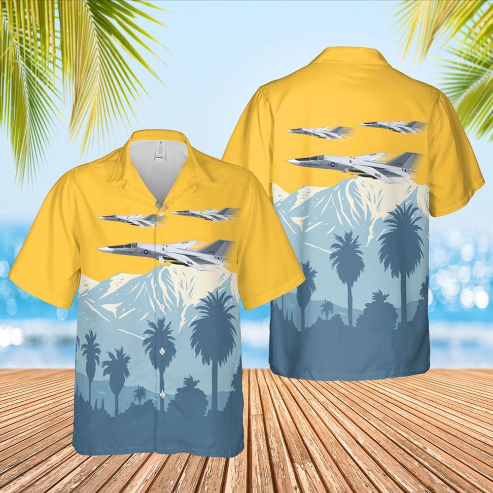 Air Force Aloha Shirt, US Air Force General Dynamics F-111 Aardvark 63-9766 Hawaiian Shirt