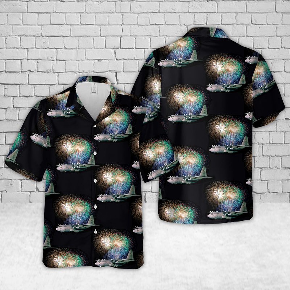Air Force Aloha Shirt, US Air Force Lockheed C-130 Hercules Hawaiian Shirt