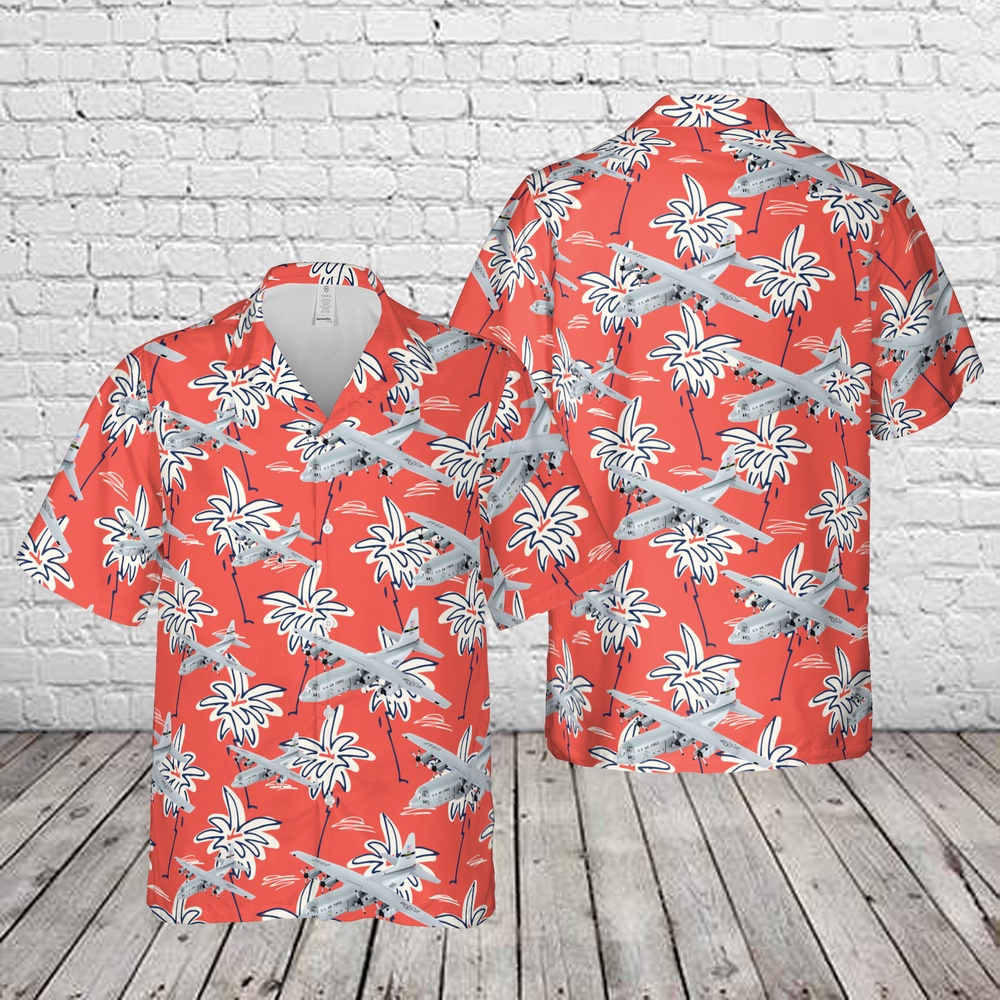 Air Force Aloha Shirt, US Air Force Lockheed C-130 Hercules Spare 617 Hawaiian Shirt