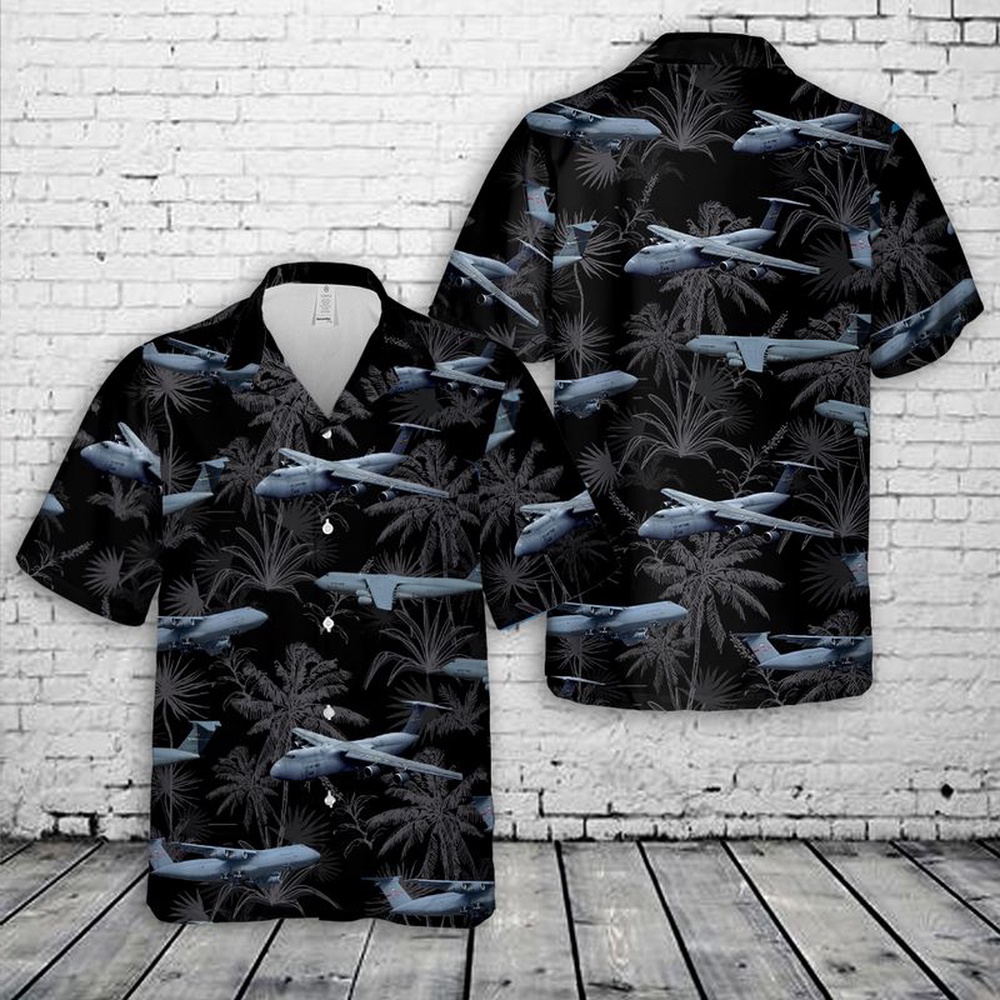 Air Force Aloha Shirt, US Air Force Lockheed C-5 Galaxy Hawaiian Shirt