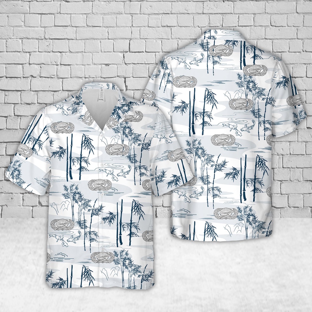 Air Force Aloha Shirt, US Air Force Manpower & Personnel Badge Hawaiian Shirt