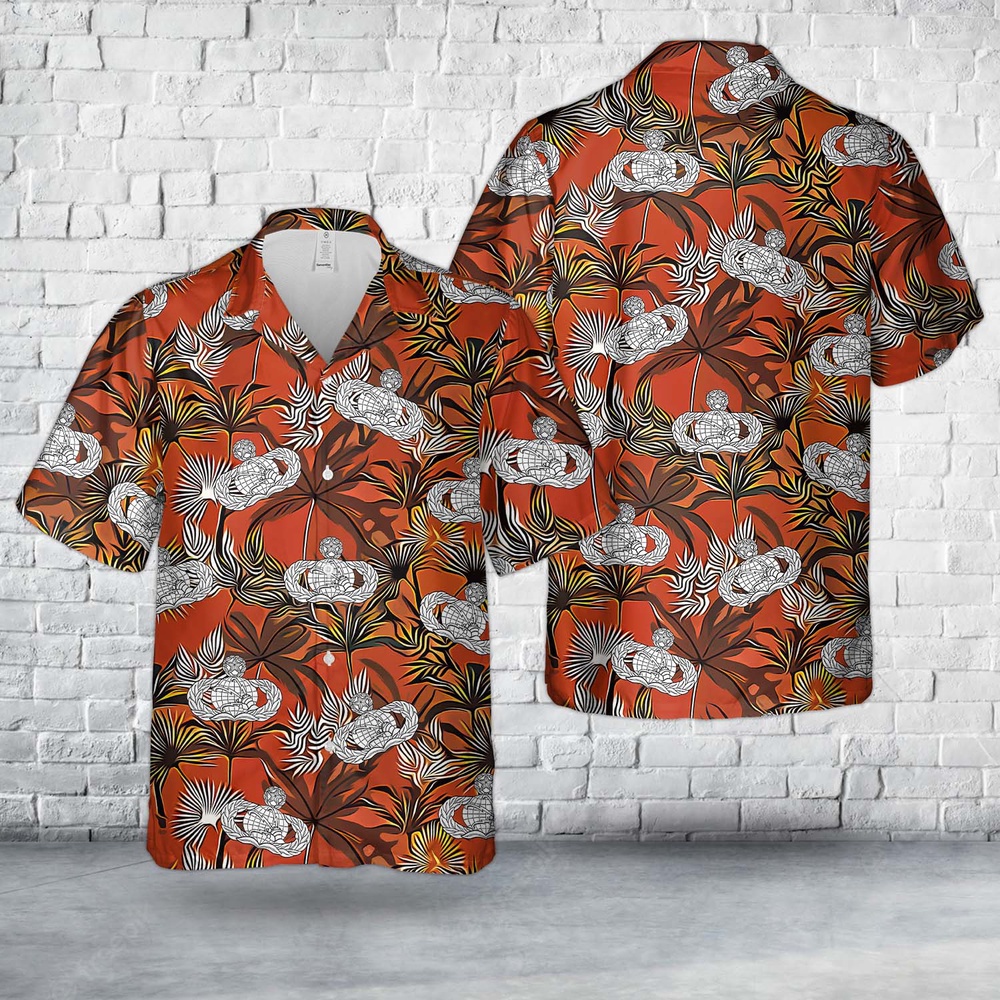 Air Force Aloha Shirt, US Air Force Master Communications and Information Badge Hawaiian Shirt