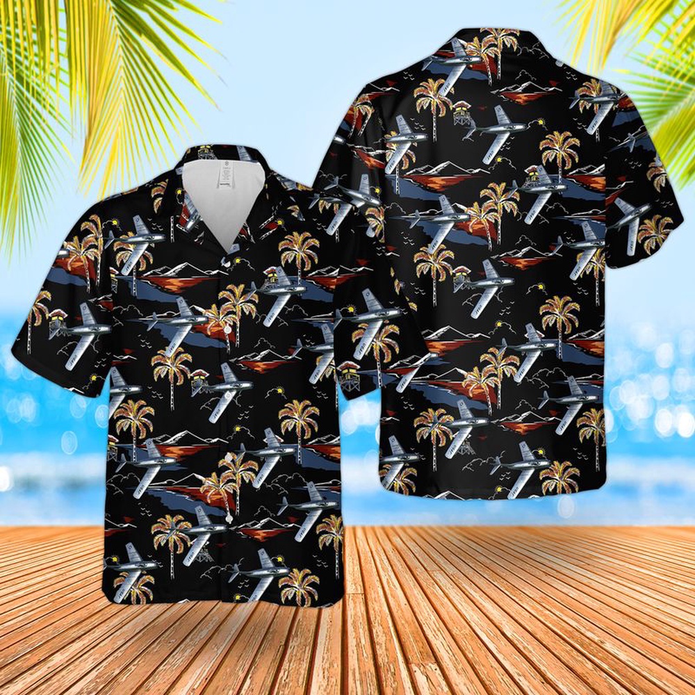 Air Force Aloha Shirt, US Air Force MIG-15 Hawaiian Shirt
