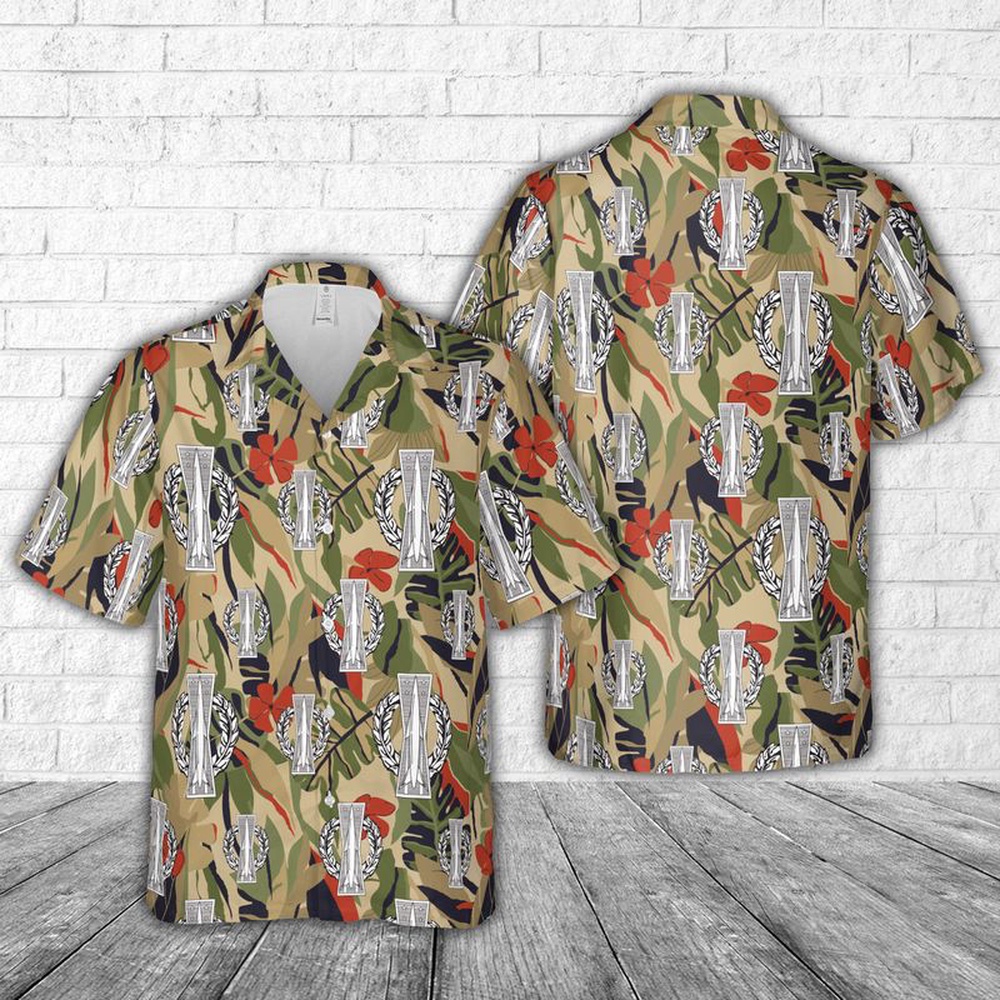 Air Force Aloha Shirt, US Air Force Missile Operations badge, basic Hawaiian Shirt