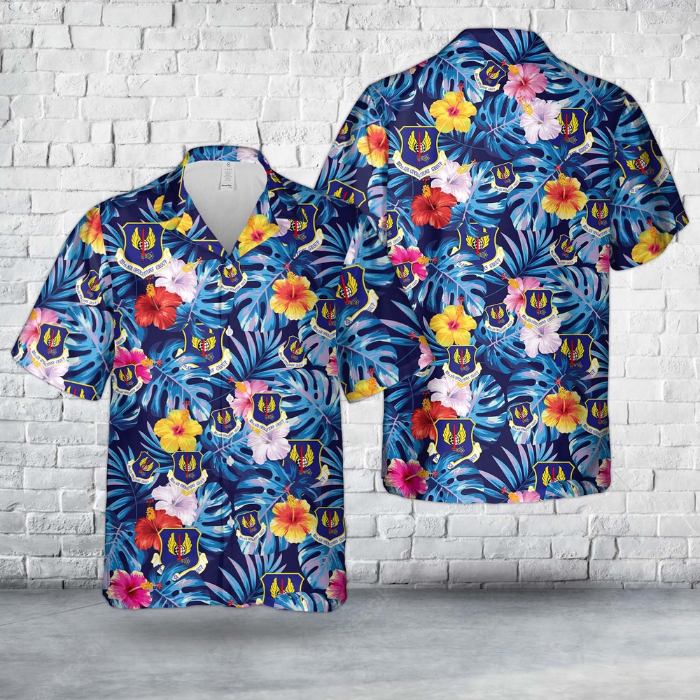Air Force Aloha Shirt, US Air Force Missouri Air National Guard 157th Air Operations Group Hawaiian Shirt