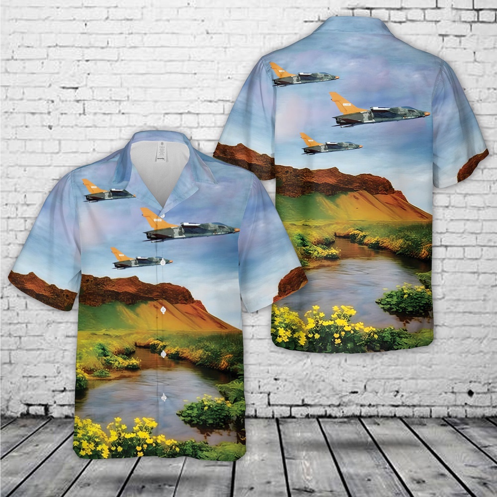 Air Force Aloha Shirt, US Air Force North American QF-100D Super Sabre target drone (sn 56-3109) Hawaiian Shirt