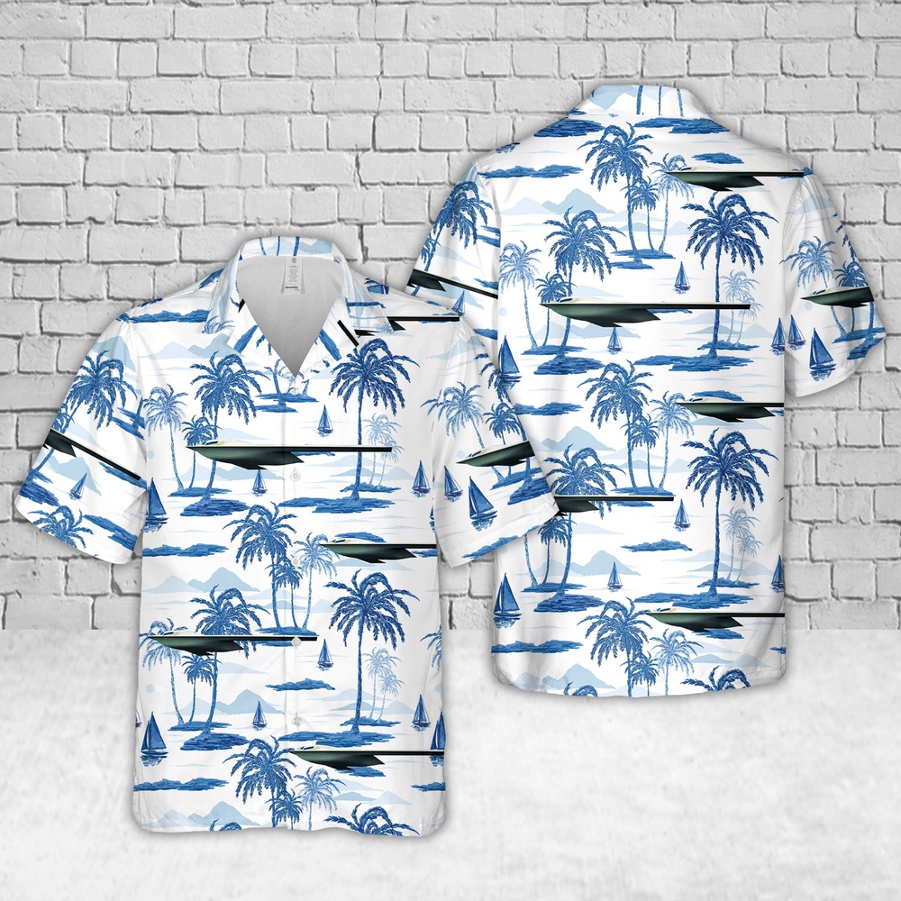 Air Force Aloha Shirt, US Air Force Northrop Grumman B-21 Raider Hawaiian Shirt