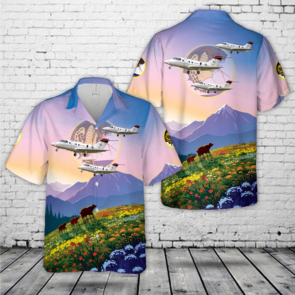 Air Force Aloha Shirt, US Air Force T-1 Jayhawk 39th Flying Training Squadron Hawaiian Shirt