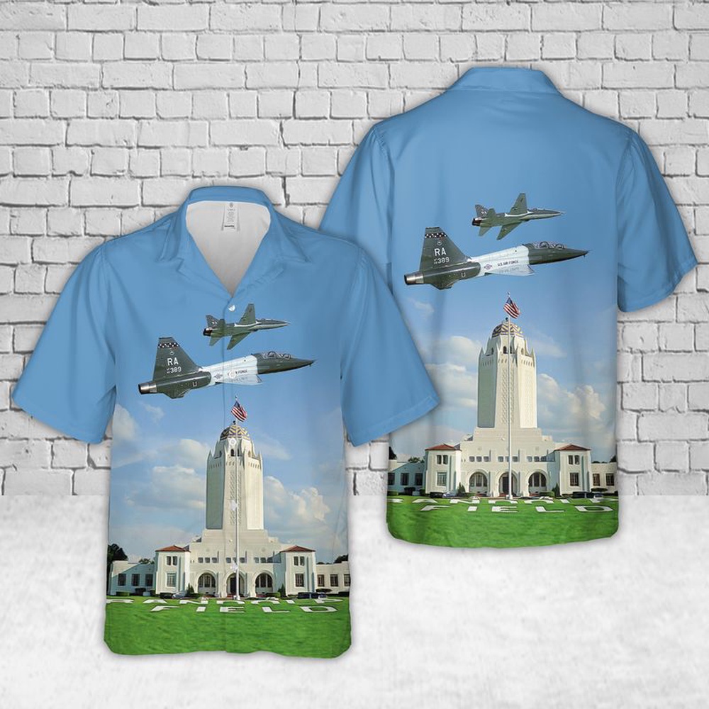 Air Force Aloha Shirt, US Air Force T-38 Talon Aircraft From 560th Flying Training Squadron In Randolph AFB, Texas Hawaiian Shirt