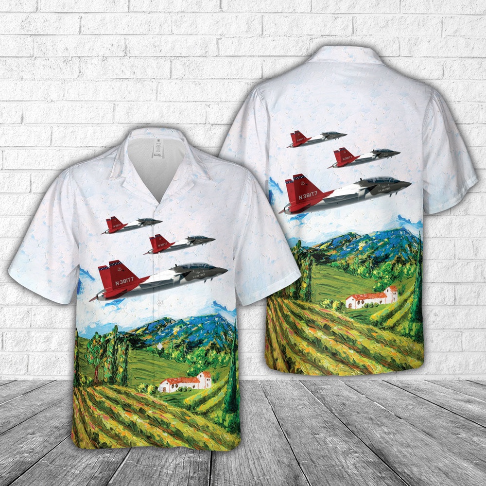 Air Force Aloha Shirt, US Air Force T-7A Red Hawk Hawaiian Shirt