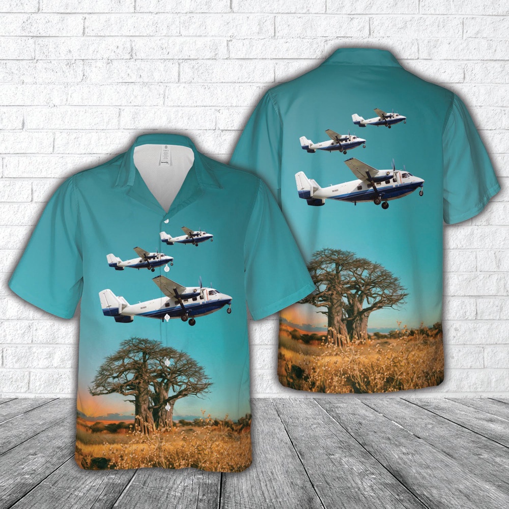 Air Force Aloha Shirt, US Air Force (USAF) PZL-Mielec M-28 Skytruck Hawaiian Shirt