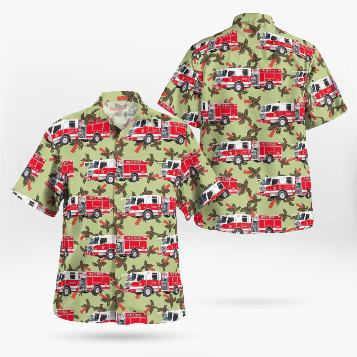 Albuquerque, NM, Albuquerque Fire Rescue Hawaiian Shirt - Gifts For Firefighters In Albuquerque, NM