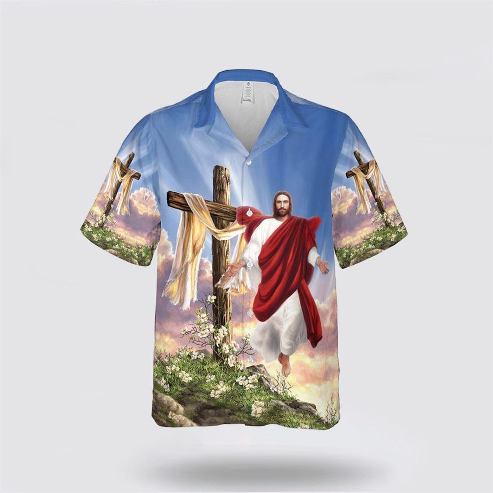 All I Need Is Jesus Cross Hawaiian Shirts - Gifts For Christians