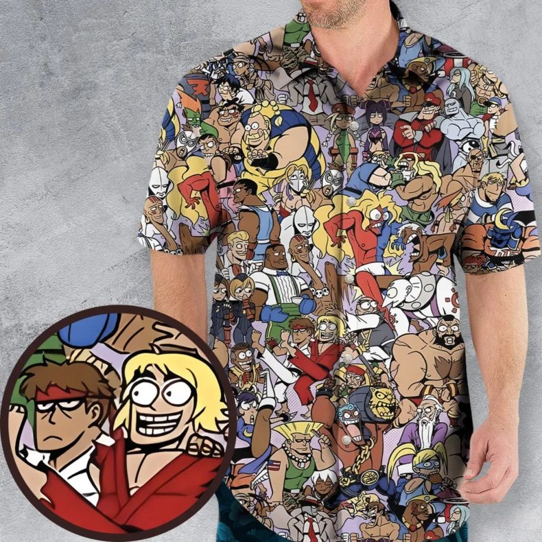 All Them Street Fighter Hawaiian Shirt