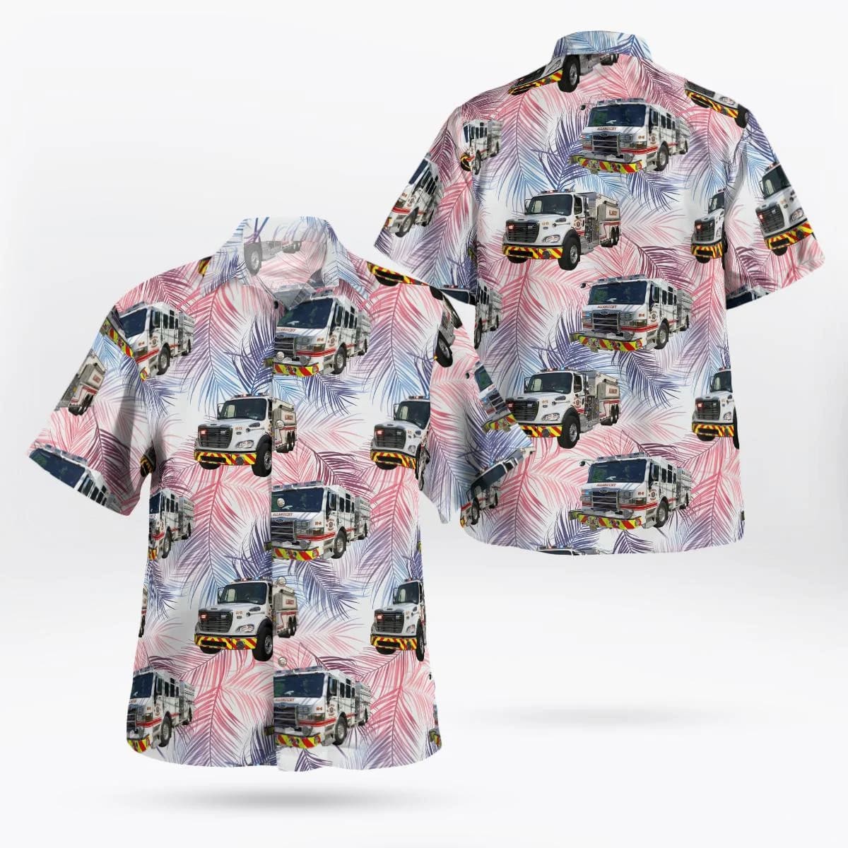 Allamuchy Fire Dept. New Jersey Hawaiian Shirt - Gifts For Firefighters In New Jersey