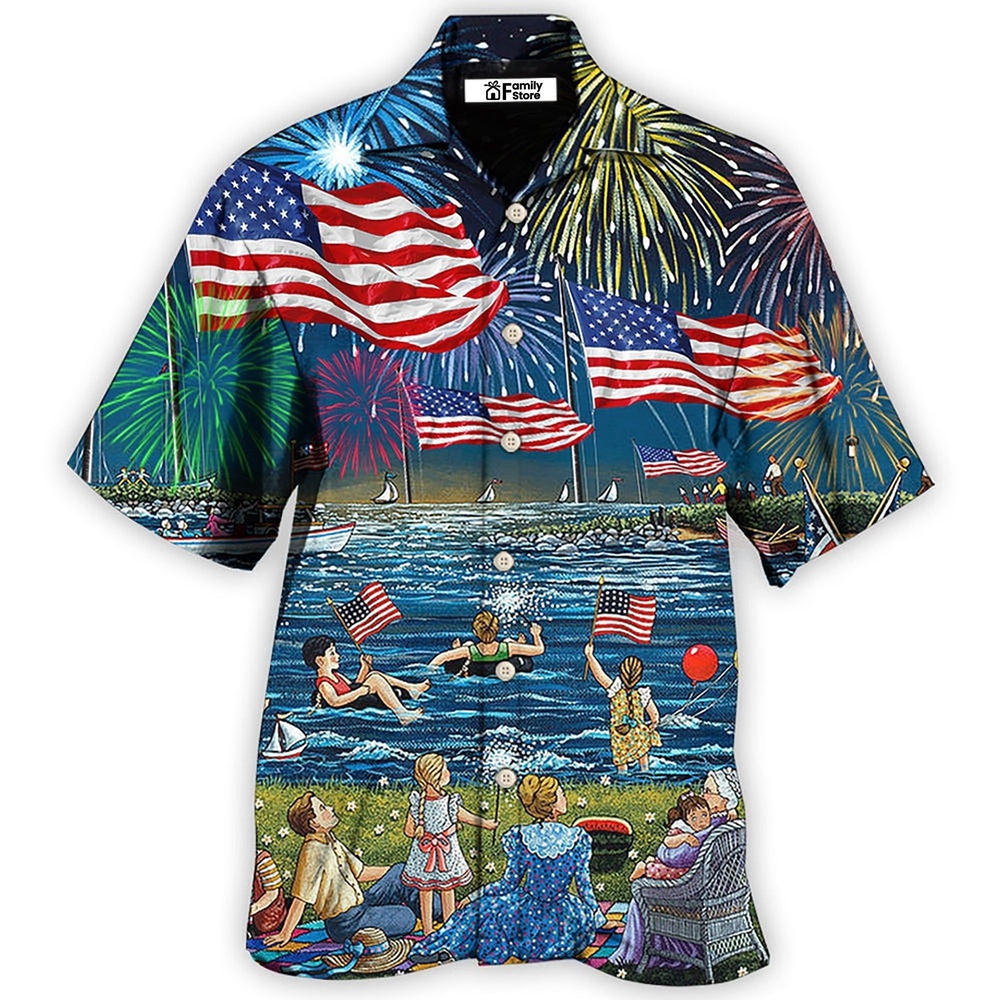 America Independence Day Fun Day Hawaiian Shirt, 4th Of July Hawaiian Shirt, 4th Of July Shirt