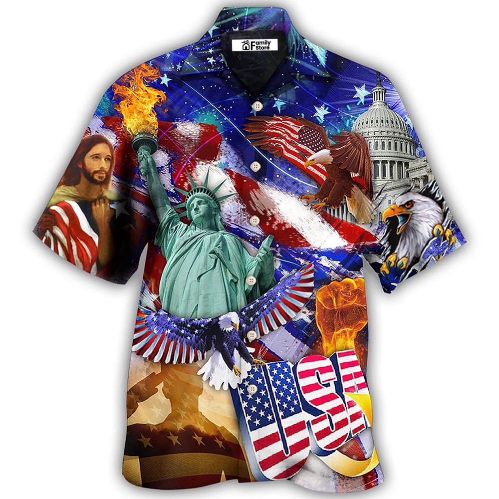 America Independence Day Hawaiian Shirt, 4th Of July Hawaiian Shirt, 4th Of July Shirt