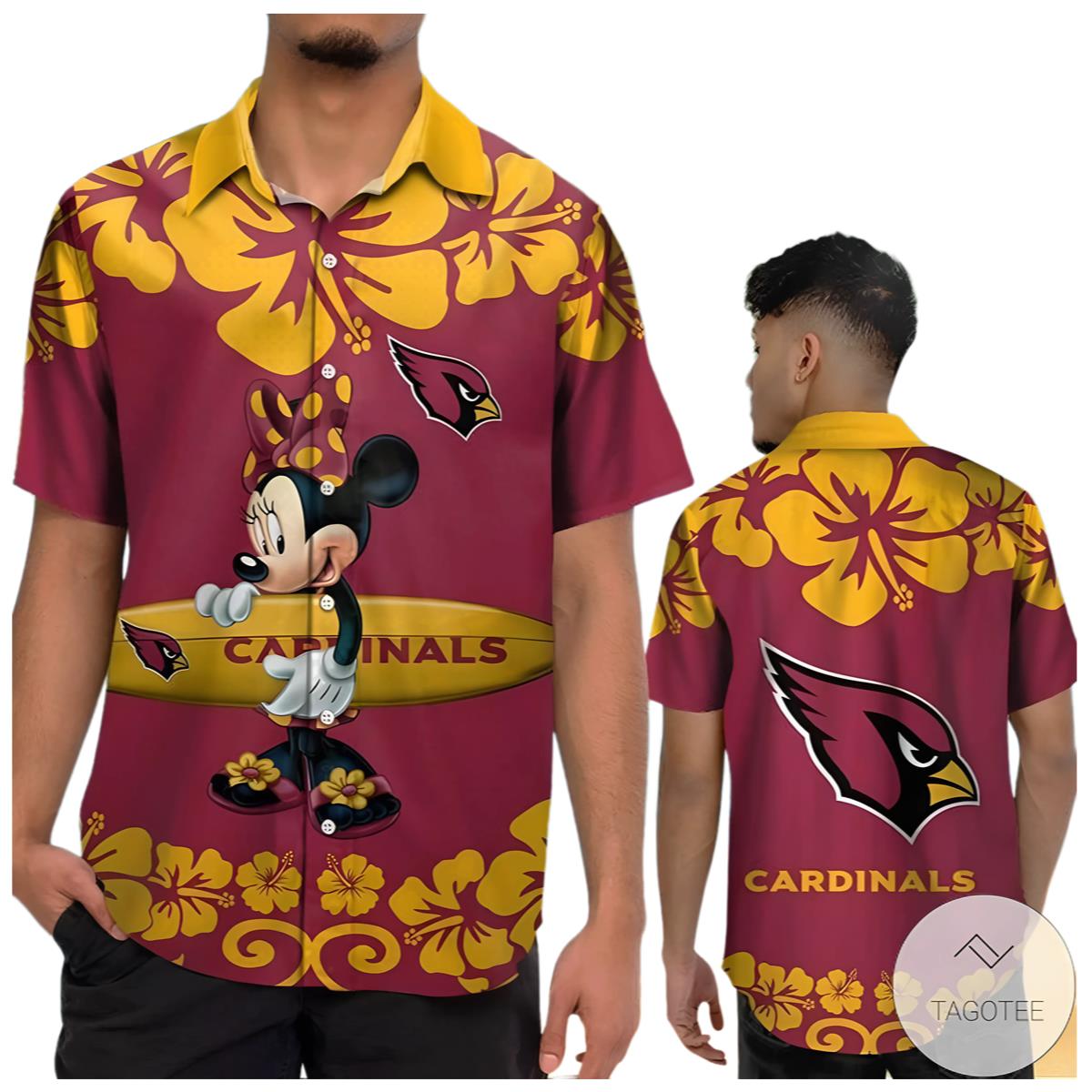 Arizona Cardinals Minnie Mouse Hawaiian Shirt