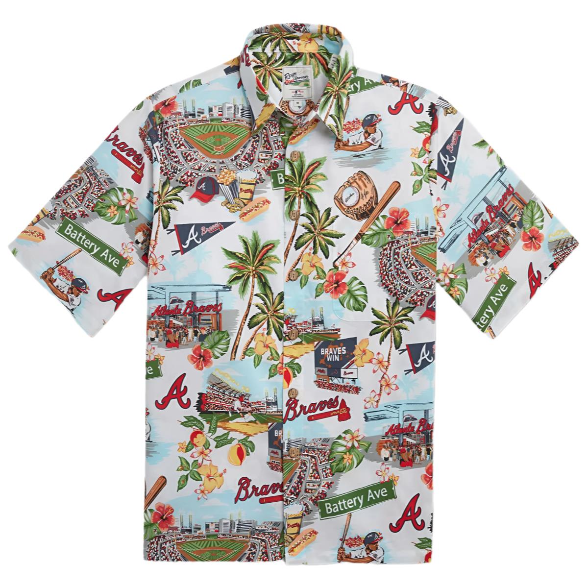 Atlanta Braves Hawaiian Scenic Shirtreynspooner