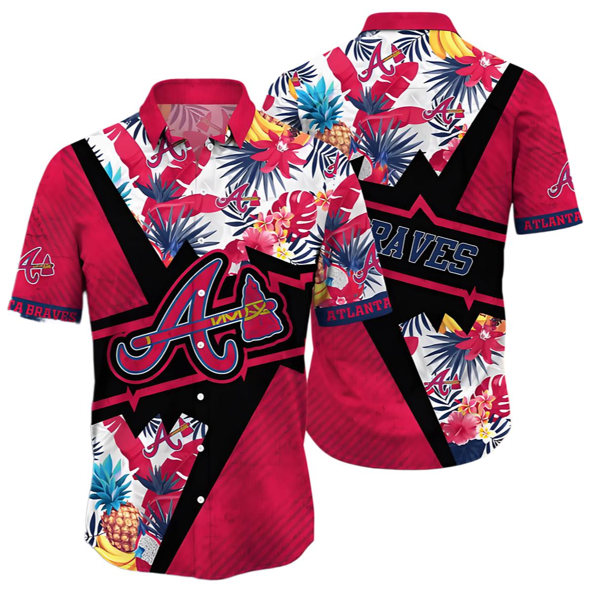 Atlanta Braves Pineapple Rush Hawaiian Shirt