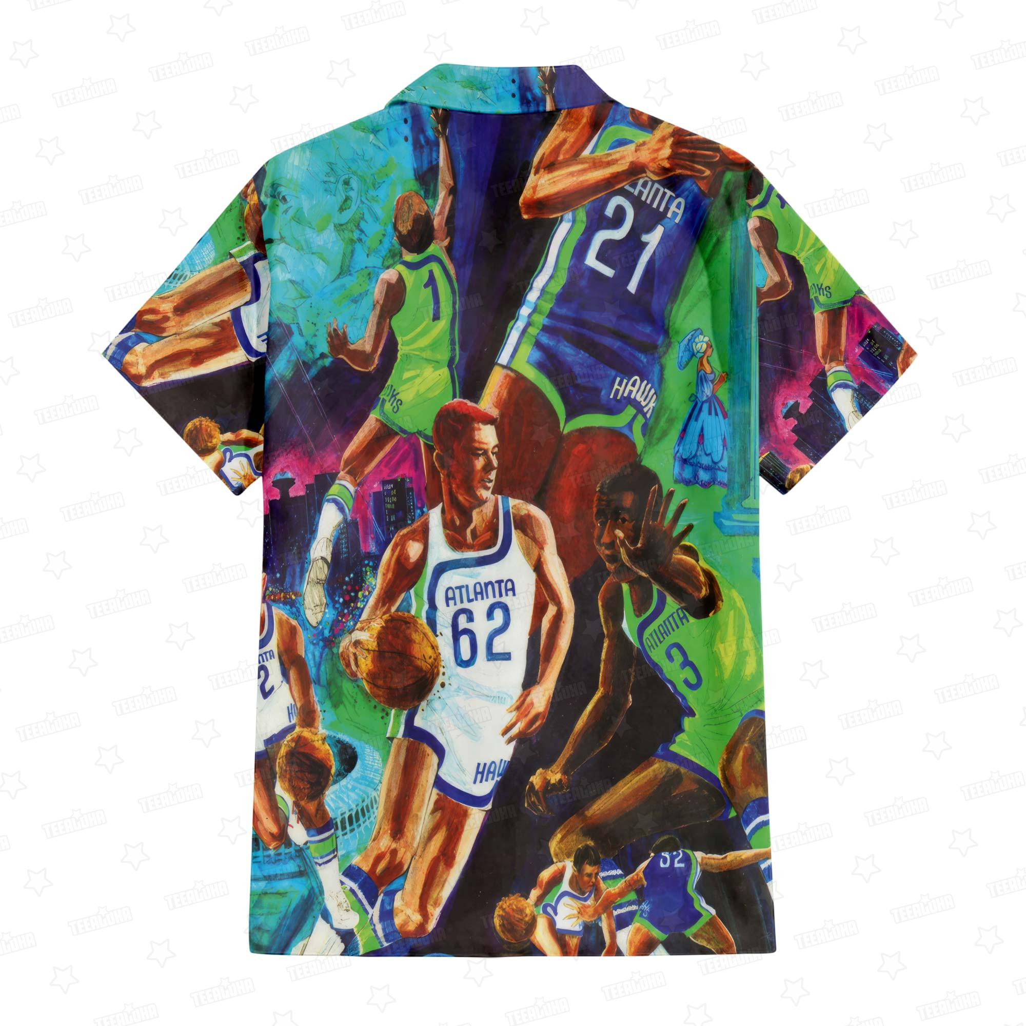 Atlanta Hawks 1971 Vintage Hawaiian Shirt