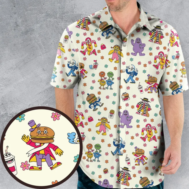 BADA BOP BA BA Mcdonaldland Hawaiian Shirt