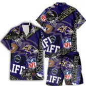 Baltimore Ravens For Life Hawaiian Shirt