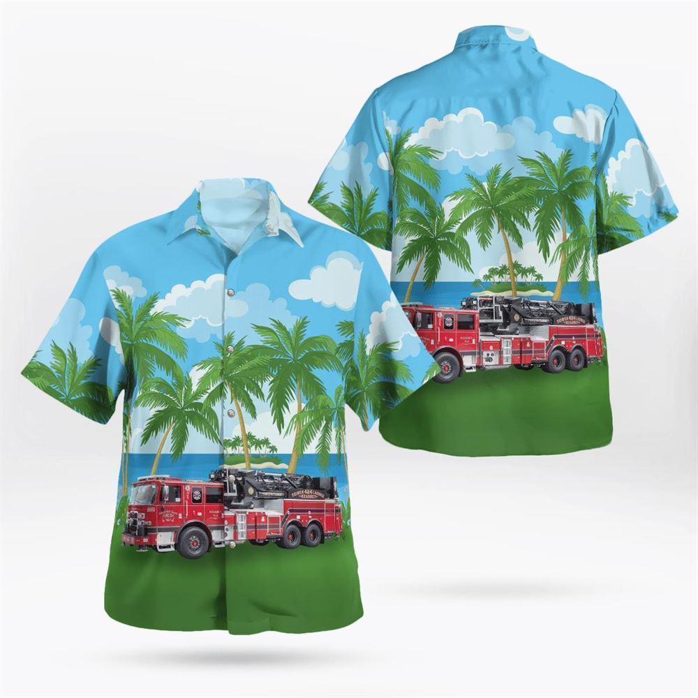 Bayport New York Bayport Fire Department Hook & Ladder Company No. 1 The Devils Tower Hawaiian Shirt - Gifts For Firefighters In New York