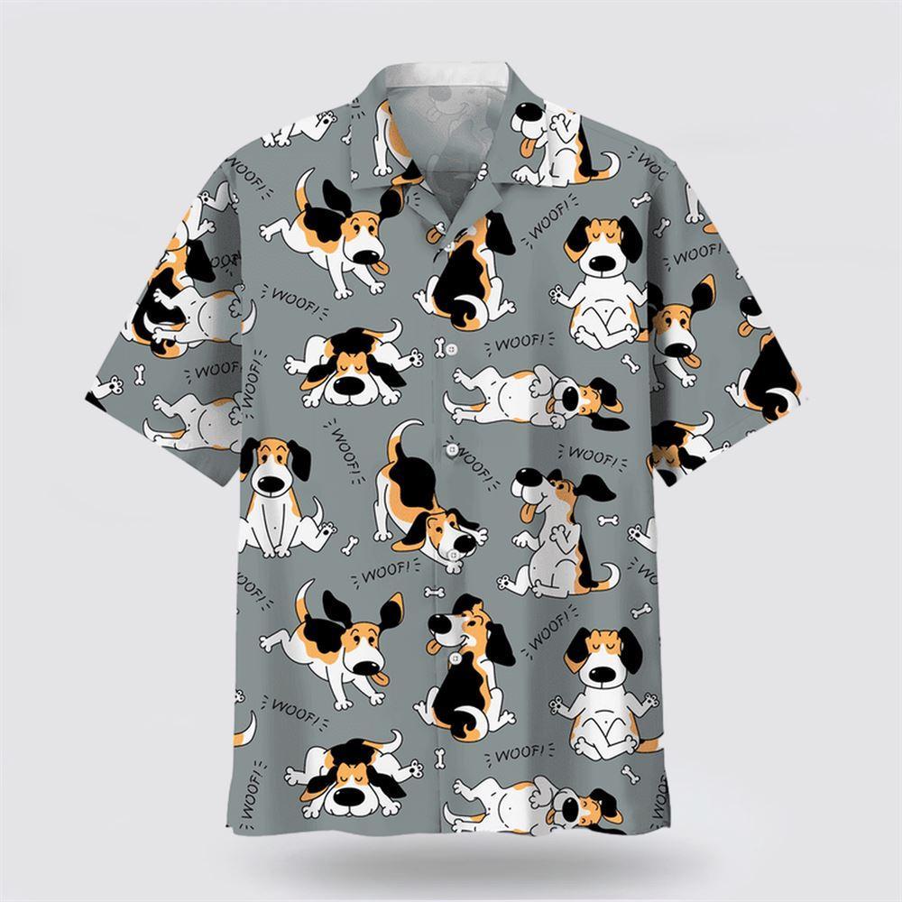 Beagle Hawaiian Funny Hawaiian Shirt - Dog Lover Hawaiian Shirts