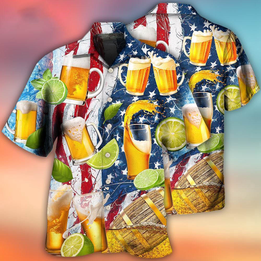 Beer Independence Day Hawaiian Shirt, 4th Of July Hawaiian Shirt, 4th Of July Shirt