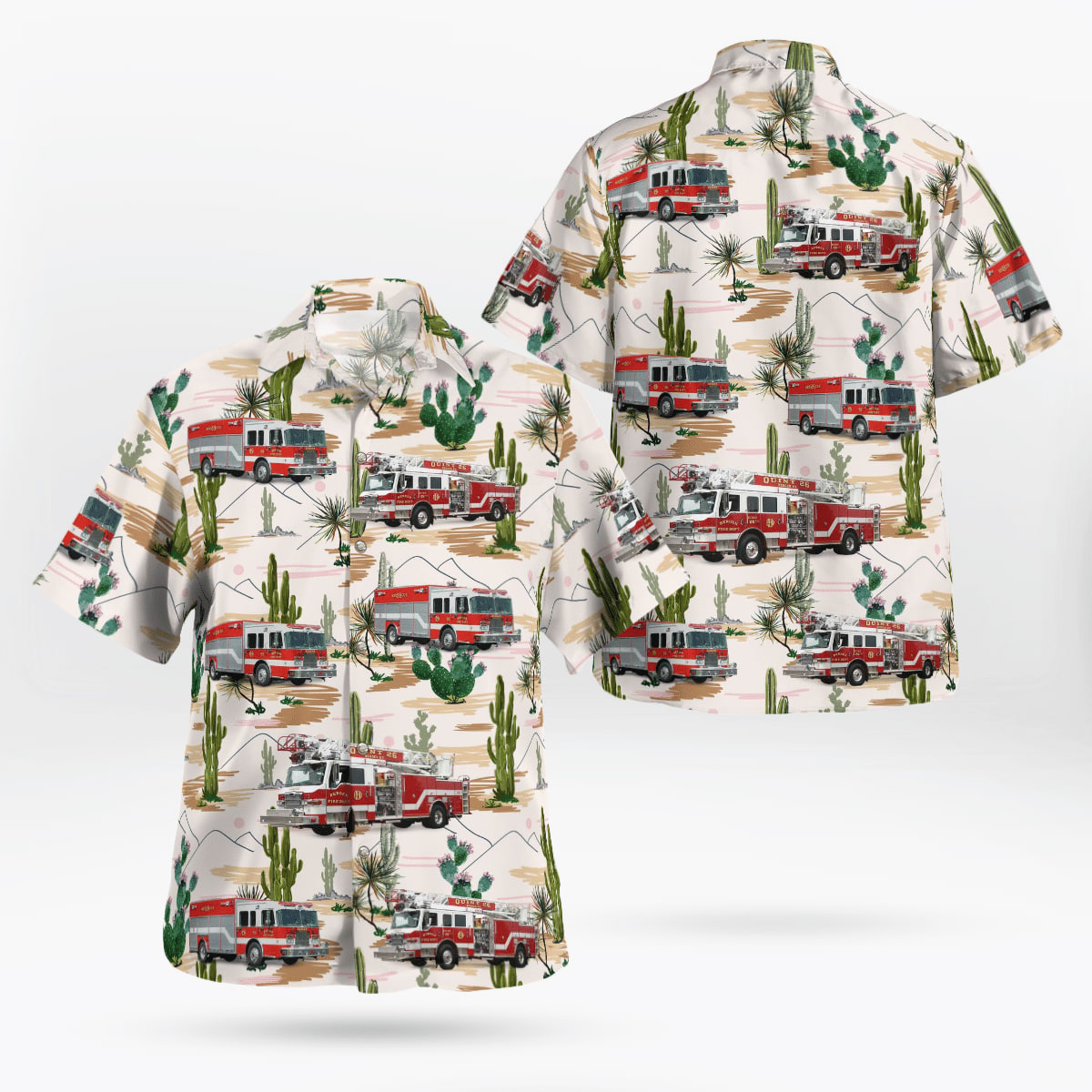 Bergen Fire Department Bergen New York Hawaiian Shirt - Gifts For Firefighters In New York