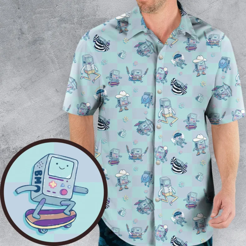 BMO Forever Adventure Time Hawaiian Shirt